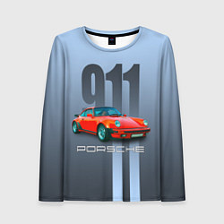 Лонгслив женский Винтажный автомобиль Porsche 911 Carrera, цвет: 3D-принт