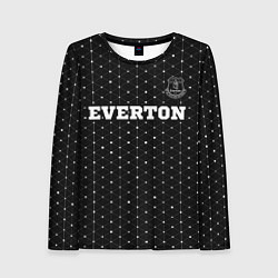 Женский лонгслив Everton sport на темном фоне посередине