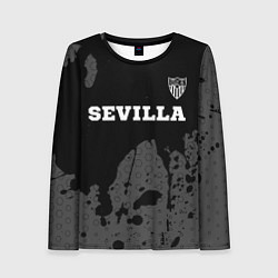 Женский лонгслив Sevilla sport на темном фоне посередине