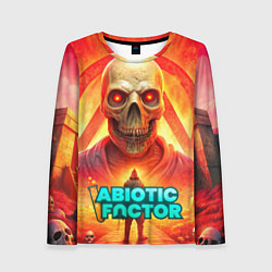 Женский лонгслив Abiotic Factor horror skull