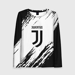 Лонгслив женский Juventus краски, цвет: 3D-принт