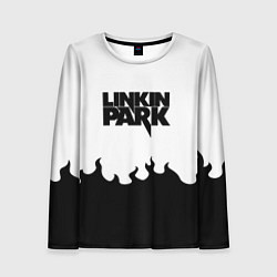 Женский лонгслив Linkin park rock fire