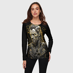 Лонгслив женский Venom Snake cyber Metal gear game, цвет: 3D-принт — фото 2