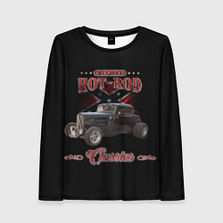Лонгслив женский Классический хот-род, цвет: 3D-принт