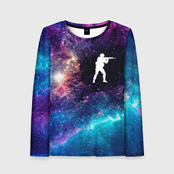 Лонгслив женский Counter Strike space game, цвет: 3D-принт