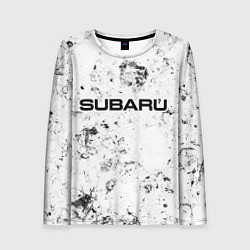 Лонгслив женский Subaru dirty ice, цвет: 3D-принт
