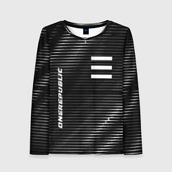 Лонгслив женский OneRepublic metal rock lines, цвет: 3D-принт