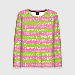 Женский лонгслив Summer pattern
