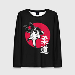 Лонгслив женский Дзюдо - боевое искусство, цвет: 3D-принт