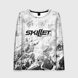 Лонгслив женский Skillet white graphite, цвет: 3D-принт