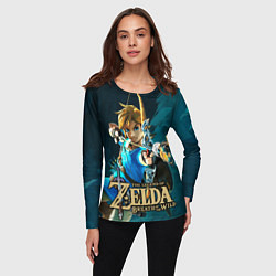 Лонгслив женский Zelda - Link, цвет: 3D-принт — фото 2