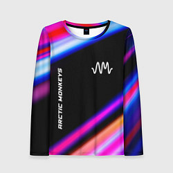 Женский лонгслив Arctic Monkeys neon rock lights