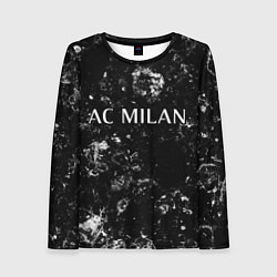 Лонгслив женский AC Milan black ice, цвет: 3D-принт