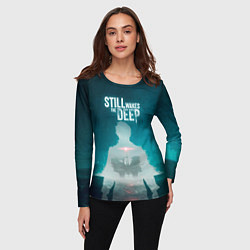 Лонгслив женский Still wakes the deep силуэт, цвет: 3D-принт — фото 2