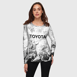 Лонгслив женский Toyota white graphite, цвет: 3D-принт — фото 2