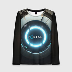 Лонгслив женский Portal logo game, цвет: 3D-принт