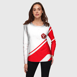 Лонгслив женский СССР спортивный стиль и знак качества, цвет: 3D-принт — фото 2