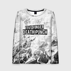Лонгслив женский Five Finger Death Punch white graphite, цвет: 3D-принт
