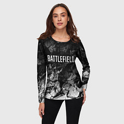 Лонгслив женский Battlefield black graphite, цвет: 3D-принт — фото 2