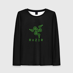 Лонгслив женский Razer logo brend, цвет: 3D-принт