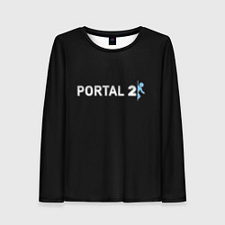 Женский лонгслив Portal 2 logo