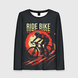 Женский лонгслив Ride bike