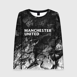 Лонгслив женский Manchester United black graphite, цвет: 3D-принт