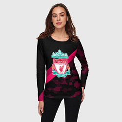 Лонгслив женский Liverpool sport fc club, цвет: 3D-принт — фото 2