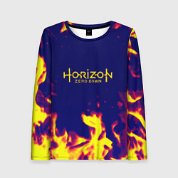 Женский лонгслив Horizon zero dawn flame yellow