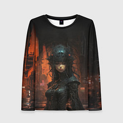 Женский лонгслив Кибернетическая хозяйка подземелья