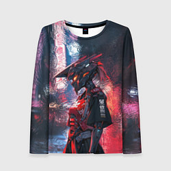 Женский лонгслив Девушка-киборг спартиатка