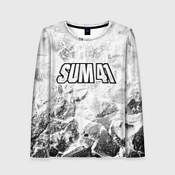 Лонгслив женский Sum41 white graphite, цвет: 3D-принт