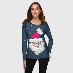 Лонгслив женский Санта клаус дед мороз, цвет: 3D-принт — фото 2