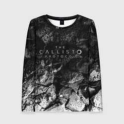 Лонгслив женский The Callisto Protocol black graphite, цвет: 3D-принт