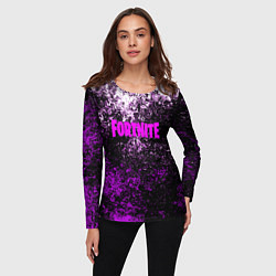 Лонгслив женский Fortnite неоновые краски, цвет: 3D-принт — фото 2