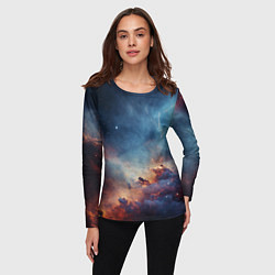 Лонгслив женский Космическая даль, цвет: 3D-принт — фото 2