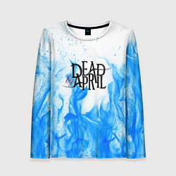 Женский лонгслив Dead by april fire blue