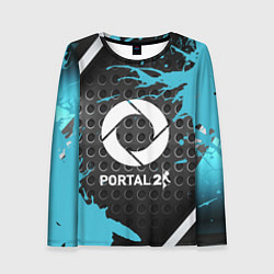 Женский лонгслив Portal game краски