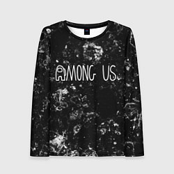Лонгслив женский Among Us black ice, цвет: 3D-принт
