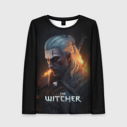 Женский лонгслив The Witcher and fire