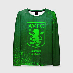 Лонгслив женский Aston Villa - green gradient, цвет: 3D-принт