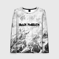 Лонгслив женский Iron Maiden white graphite, цвет: 3D-принт