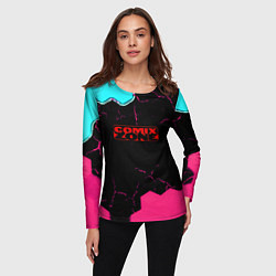 Лонгслив женский Comix zone hexagon, цвет: 3D-принт — фото 2