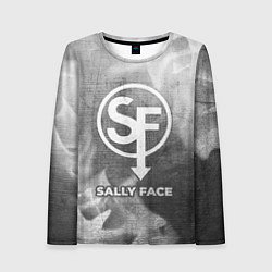 Лонгслив женский Sally Face - grey gradient, цвет: 3D-принт