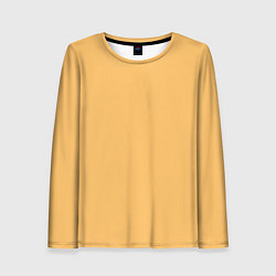 Женский лонгслив Эмоция радости - желтый