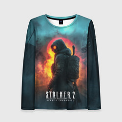 Лонгслив женский Stalker 2 радиоактивный дым, цвет: 3D-принт