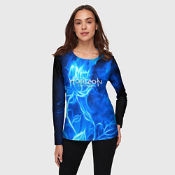 Лонгслив женский Horizon zero dawn flower, цвет: 3D-принт — фото 2