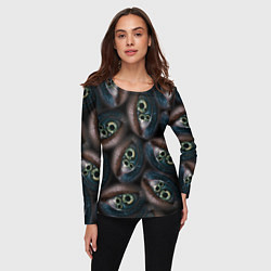 Лонгслив женский Субстанция глаза в глазу, цвет: 3D-принт — фото 2