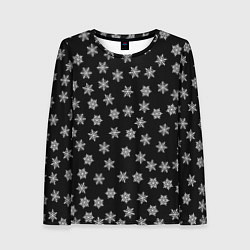 Женский лонгслив Снежная ночь