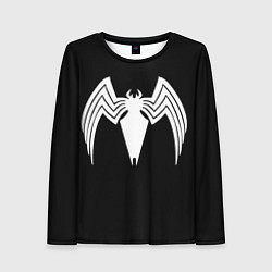 Женский лонгслив Venom - spider logo